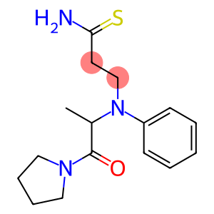 3-{[1-oxo-1-(pyrrolidin-1-yl)propan-2-yl](phenyl)amino}propanethioamide