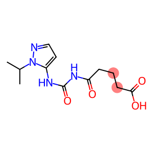 5-oxo-5-({[1-(propan-2-yl)-1H-pyrazol-5-yl]carbamoyl}amino)pentanoic acid