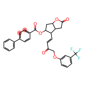 2-oxo-4-{3-oxo-4-[3-(trifluoromethyl)phenoxy]-1-butenyl}hexahydro-2H-cyclopenta[b]furan-5-yl [1,1'-biphenyl]-4-carboxylate