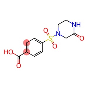 4-[(3-OXOPIPERAZIN-1-YL)SULFONYL]BENZOIC ACID