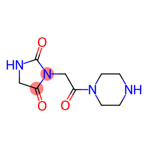 3-(2-oxo-2-piperazin-1-ylethyl)imidazolidine-2,4-dione