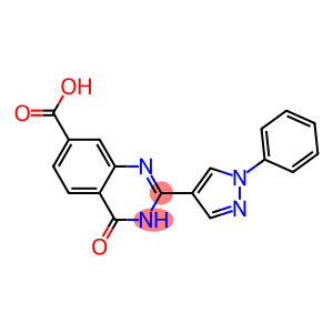 4-oxo-2-(1-phenyl-1H-pyrazol-4-yl)-3,4-dihydroquinazoline-7-carboxylic acid