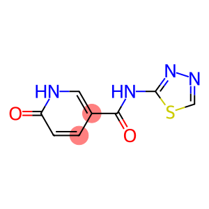 6-oxo-N-(1,3,4-thiadiazol-2-yl)-1,6-dihydropyridine-3-carboxamide