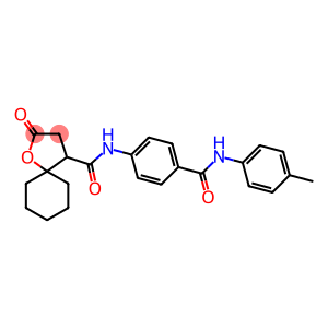 2-OXO-N-[4-(4-TOLUIDINOCARBONYL)PHENYL]-1-OXASPIRO[4.5]DECANE-4-CARBOXAMIDE