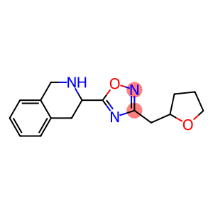 3-(oxolan-2-ylmethyl)-5-(1,2,3,4-tetrahydroisoquinolin-3-yl)-1,2,4-oxadiazole