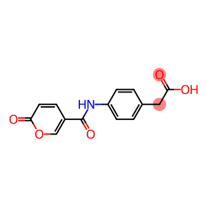 (4-{[(2-oxo-2H-pyran-5-yl)carbonyl]amino}phenyl)acetic acid