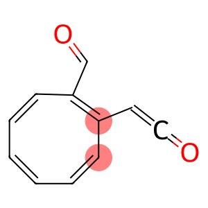 2-(2-Oxoethenyl)cyclooctatetraene-1-carbaldehyde