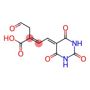 2-(2-Oxoethyl)-4-[(hexahydro-2,4,6-trioxopyrimidin)-5-ylidene]-2-butenoic acid