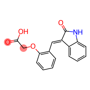 {2-[(2-oxo-1,2-dihydro-3H-indol-3-ylidene)methyl]phenoxy}acetic acid