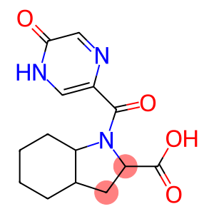 1-[(5-oxo-4,5-dihydropyrazin-2-yl)carbonyl]-octahydro-1H-indole-2-carboxylic acid