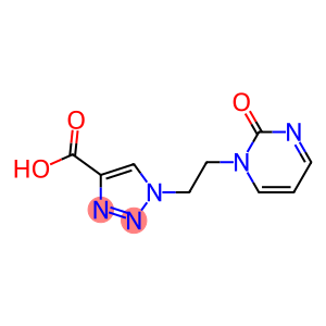1-[2-(2-oxo-1,2-dihydropyrimidin-1-yl)ethyl]-1H-1,2,3-triazole-4-carboxylic acid