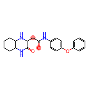 2-(3-oxodecahydro-2-quinoxalinyl)-N-(4-phenoxyphenyl)acetamide