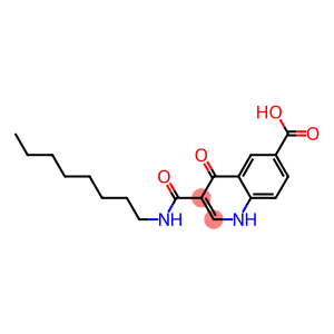 octyl-6-carboxyquinol-4(1H)-one-3-carboxamide