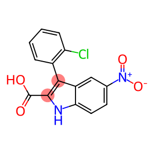 3-(o-Chlorophenyl)-5-nitro-1H-indole-2-carboxylic acid