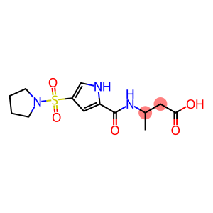 3-({[4-(pyrrolidin-1-ylsulfonyl)-1H-pyrrol-2-yl]carbonyl}amino)butanoic acid