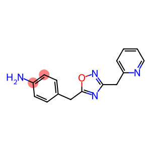 4-{[3-(pyridin-2-ylmethyl)-1,2,4-oxadiazol-5-yl]methyl}aniline