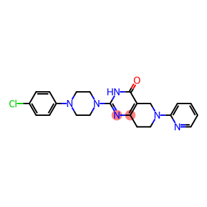 6-(2-Pyridyl)-2-[4-(4-chlorophenyl)piperazino]-5,6,7,8-tetrahydropyrido[4,3-d]pyrimidin-4(3H)-one