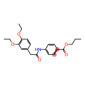 propyl 4-{[2-(3,4-diethoxyphenyl)acetyl]amino}benzoate