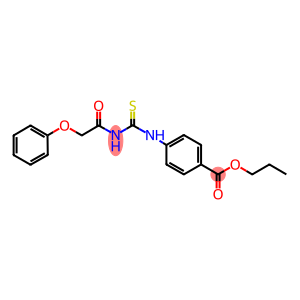 propyl 4-({[(phenoxyacetyl)amino]carbothioyl}amino)benzoate