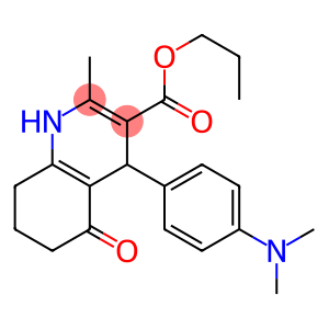 propyl 4-[4-(dimethylamino)phenyl]-2-methyl-5-oxo-1,4,5,6,7,8-hexahydro-3-quinolinecarboxylate