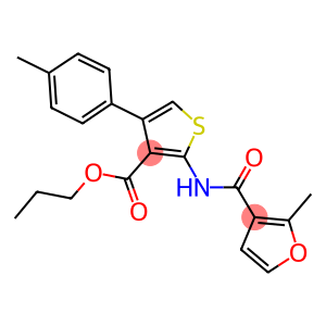 propyl 2-[(2-methyl-3-furoyl)amino]-4-(4-methylphenyl)thiophene-3-carboxylate