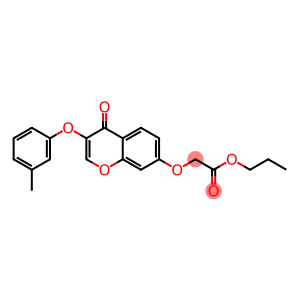 propyl {[3-(3-methylphenoxy)-4-oxo-4H-chromen-7-yl]oxy}acetate