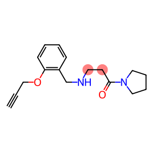3-({[2-(prop-2-yn-1-yloxy)phenyl]methyl}amino)-1-(pyrrolidin-1-yl)propan-1-one