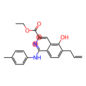 6-(2-Propenyl)-5-hydroxy-1-(p-methylanilino)isoquinoline-3-carboxylic acid ethyl ester