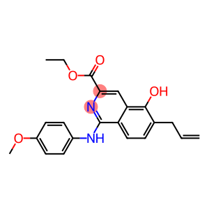 6-(2-Propenyl)-5-hydroxy-1-(p-methoxyphenylamino)isoquinoline-3-carboxylic acid ethyl ester