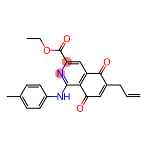 6-(2-Propenyl)-5,8-dihydro-1-(p-methylanilino)-5,8-dioxoisoquinoline-3-carboxylic acid ethyl ester