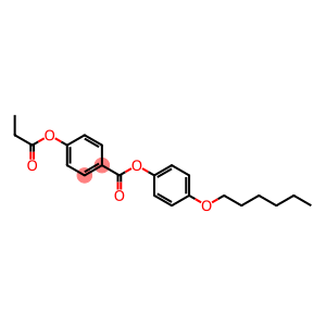 p-Propanoyloxybenzoic acid p-(hexyloxy)phenyl ester