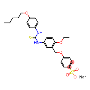 p-[[5-[3-[p-(Pentyloxy)phenyl]thioureido]-2-ethoxyphenyl]methoxy]benzenesulfonic acid sodium salt