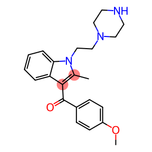 1-[2-(1-Piperazinyl)ethyl]-3-(4-methoxybenzoyl)-2-methyl-1H-indole