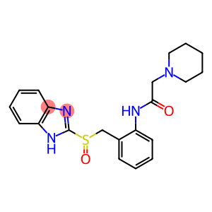 2-[[2-[(Piperidinoacetyl)amino]benzyl]sulfinyl]-1H-benzimidazole