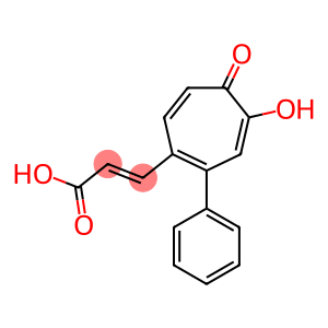 3-(4-Phenyl-2-hydroxy-1-oxocyclohepta-2,4,6-trien-5-yl)acrylic acid
