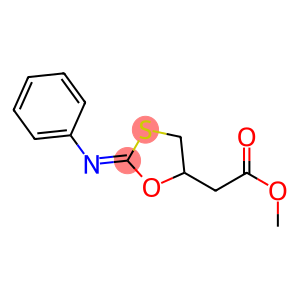 2-(Phenylimino)-1,3-oxathiolane-5-acetic acid methyl ester