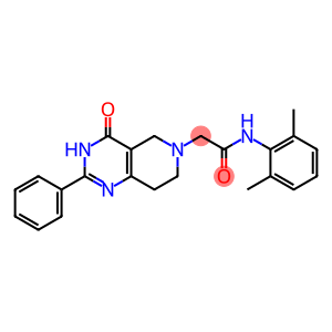 2-[(2-Phenyl-3,4,5,6,7,8-hexahydro-4-oxopyrido[4,3-d]pyrimidin)-6-yl]-2',6'-dimethylacetanilide