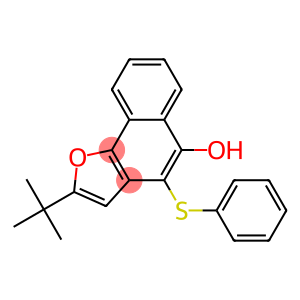 4-Phenylthio-2-tert-butylnaphtho[1,2-b]furan-5-ol