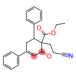 6-Phenyl-1-(2-cyanoethyl)-2-oxo-4-phenyl-3-cyclohexene-1-carboxylic acid ethyl ester