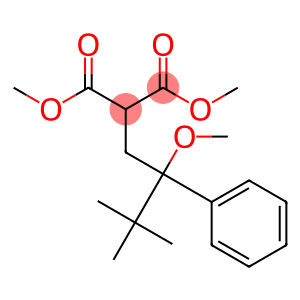 2-[2-Phenyl-2-methoxy-3,3-dimethylbutyl]malonic acid dimethyl ester