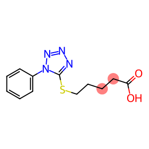 5-[(1-phenyl-1H-1,2,3,4-tetrazol-5-yl)sulfanyl]pentanoic acid