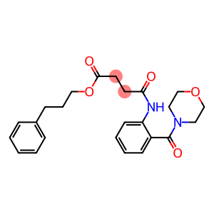 3-phenylpropyl 4-[2-(4-morpholinylcarbonyl)anilino]-4-oxobutanoate