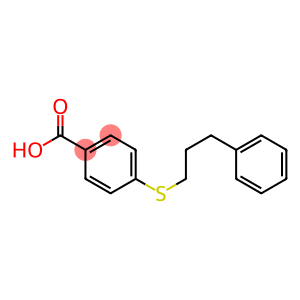 4-[(3-phenylpropyl)sulfanyl]benzoic acid