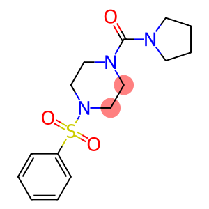 1-(phenylsulfonyl)-4-(1-pyrrolidinylcarbonyl)piperazine