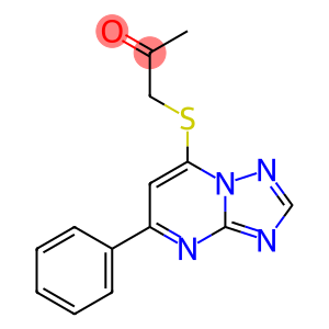 1-[(5-phenyl[1,2,4]triazolo[1,5-a]pyrimidin-7-yl)sulfanyl]acetone