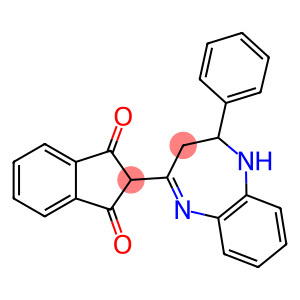2-(2-PHENYL-2,3-DIHYDRO-1H-1,5-BENZODIAZEPIN-4-YL)-1H-INDENE-1,3(2H)-DIONE