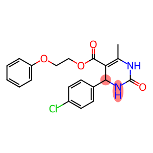 2-phenoxyethyl 4-(4-chlorophenyl)-6-methyl-2-oxo-1,2,3,4-tetrahydro-5-pyrimidinecarboxylate