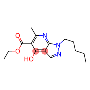 1-Pentyl-4-hydroxy-6-methyl-1H-pyrazolo[3,4-b]pyridine-5-carboxylic acid ethyl ester