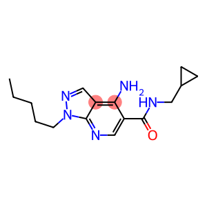 1-Pentyl-4-amino-N-(cyclopropylmethyl)-1H-pyrazolo[3,4-b]pyridine-5-carboxamide