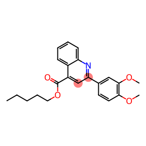pentyl 2-(3,4-dimethoxyphenyl)-4-quinolinecarboxylate